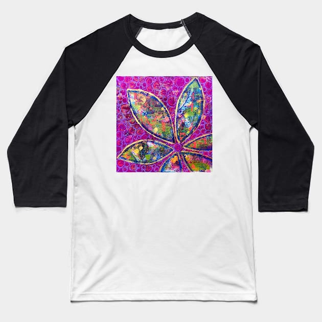 Time to Bloom - an Ahahata Codes infused intuitive painting Baseball T-Shirt by mellierosetest